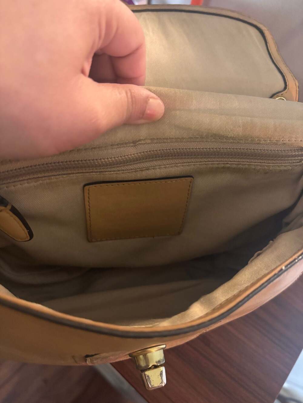 Coach Legacy Willis 70th Anniversary Tan Leather Top Handle Bag with Shoulder St - Picture 5 of 12